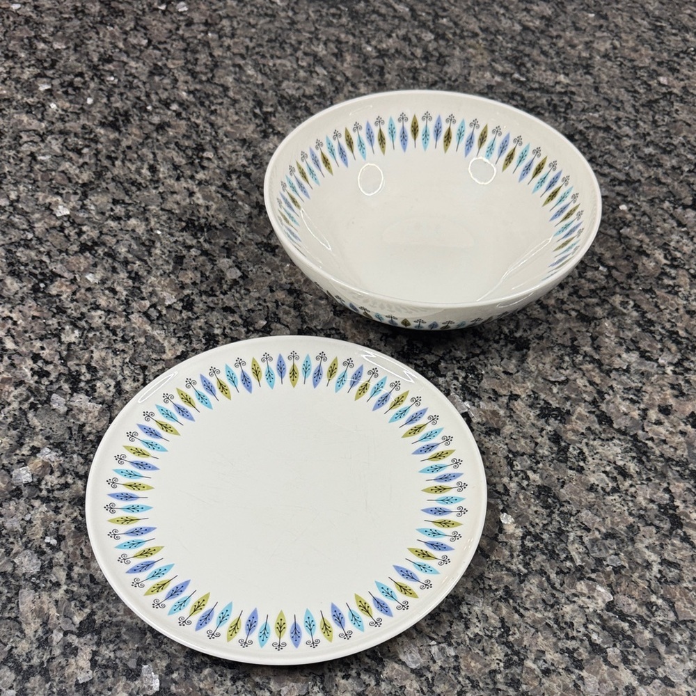 Syracuse Vintage Carefree True China mid century modern Nordic set EUC